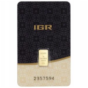 IGR 1 gram Gold Bar LBMA GD Refiner
