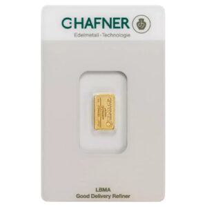 C. Hafner 1 gram Gold Bar LBMA GD Refiner