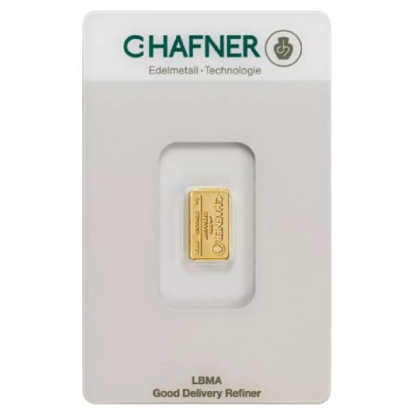 C. Hafner 1 gram Gold Bar LBMA GD Refiner